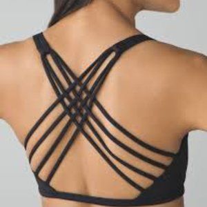 Lululemon Black Strappy Free To Be Bra (Wild)